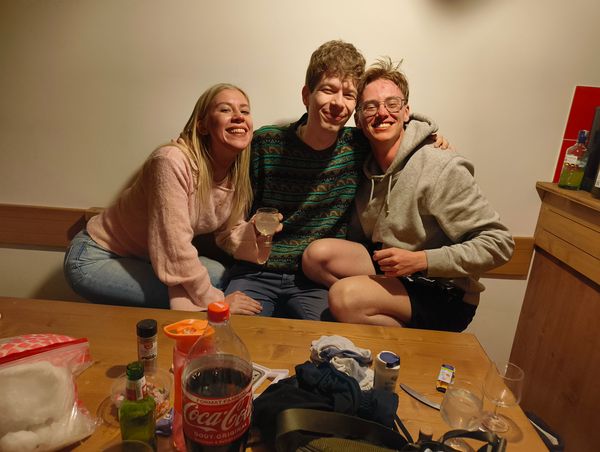 In de avond...