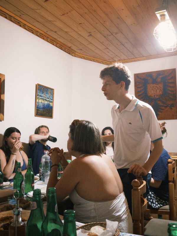Speech tijdens het eten